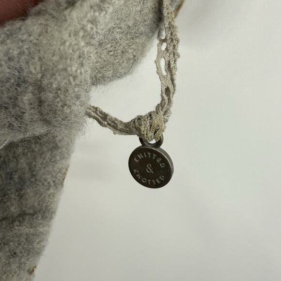 Anthropologie Knitted & Knotted Afterlight Wool Dress Small Sleeveless Floral - Picture 13 of 14